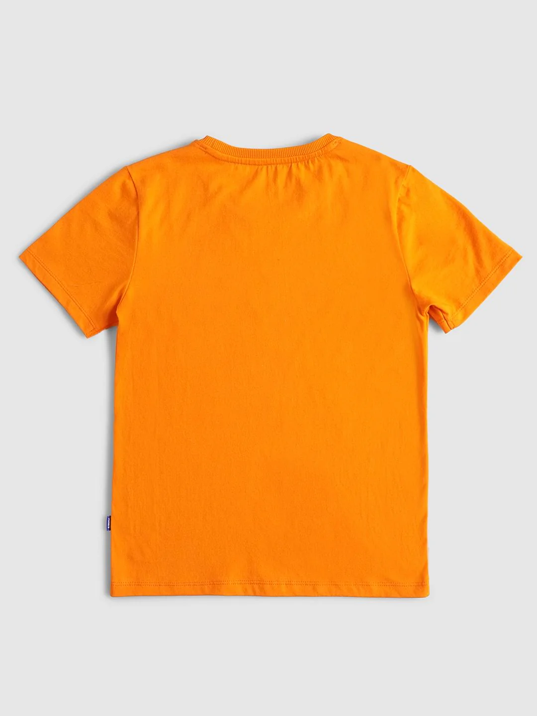 Boys Orange Graphic Print T-shirt - Image 2
