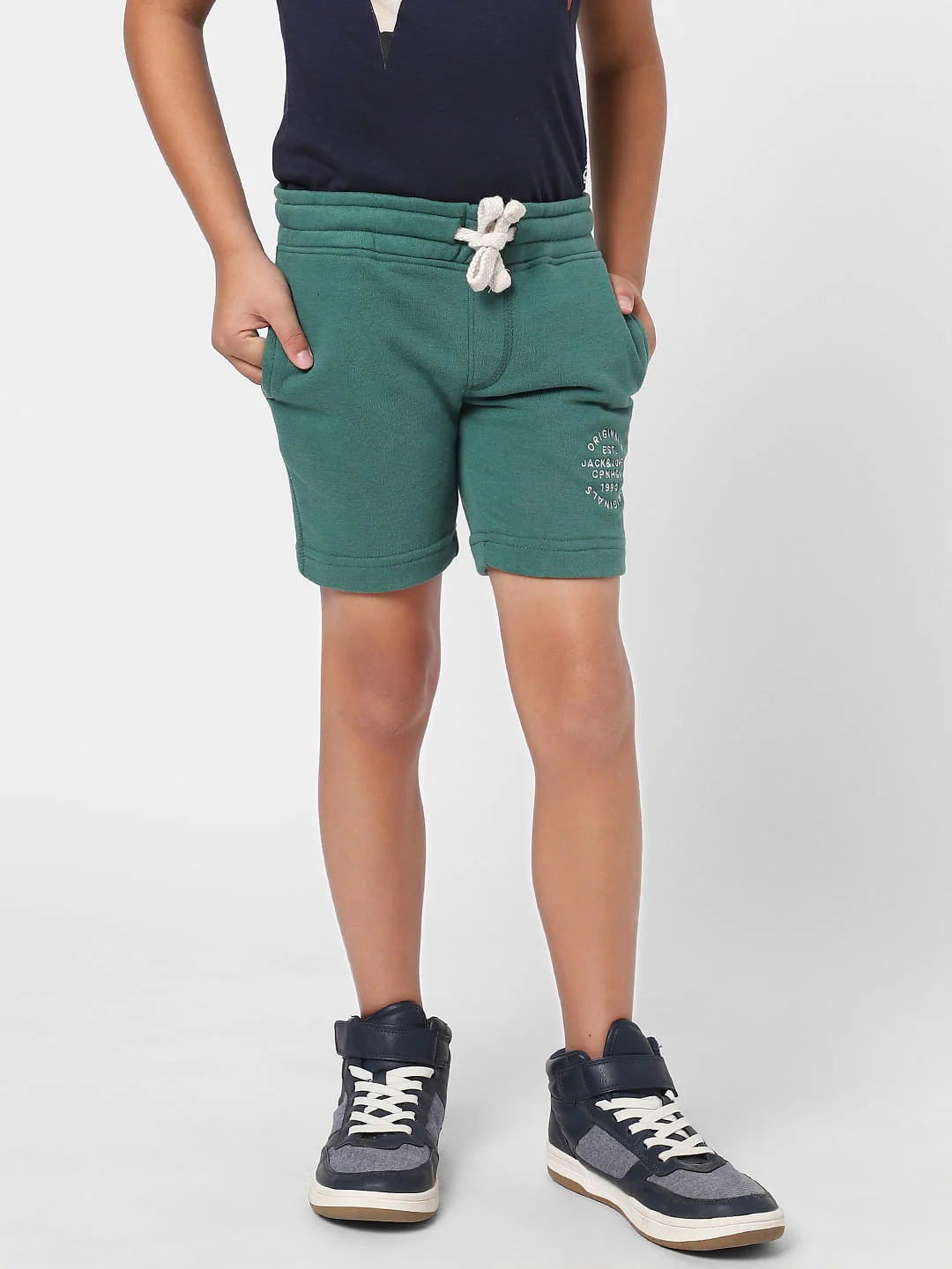 BOYS Green Sweatshorts - Image 2