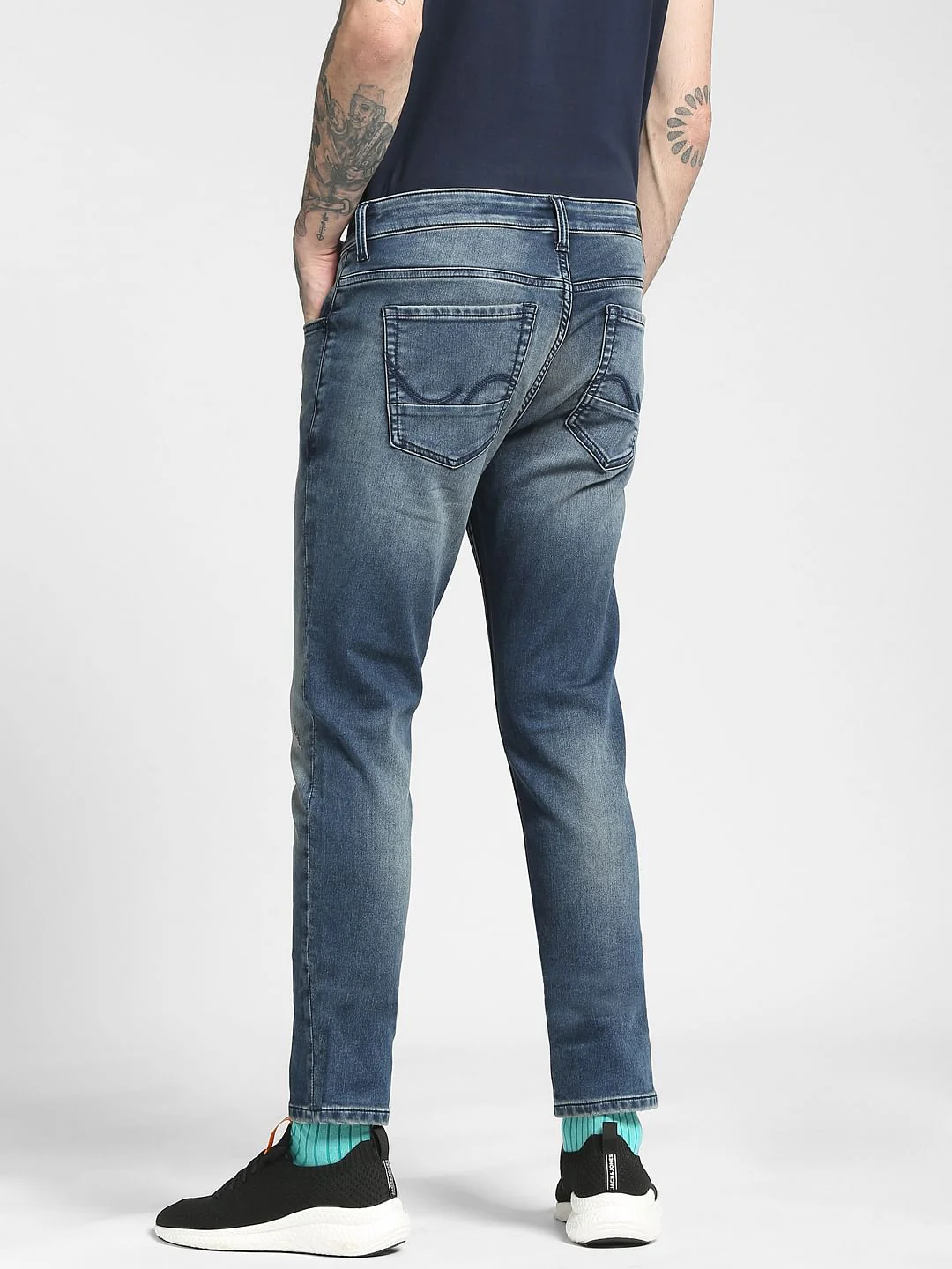 Blue Low Rise Liam Skinny Jeans - Image 4