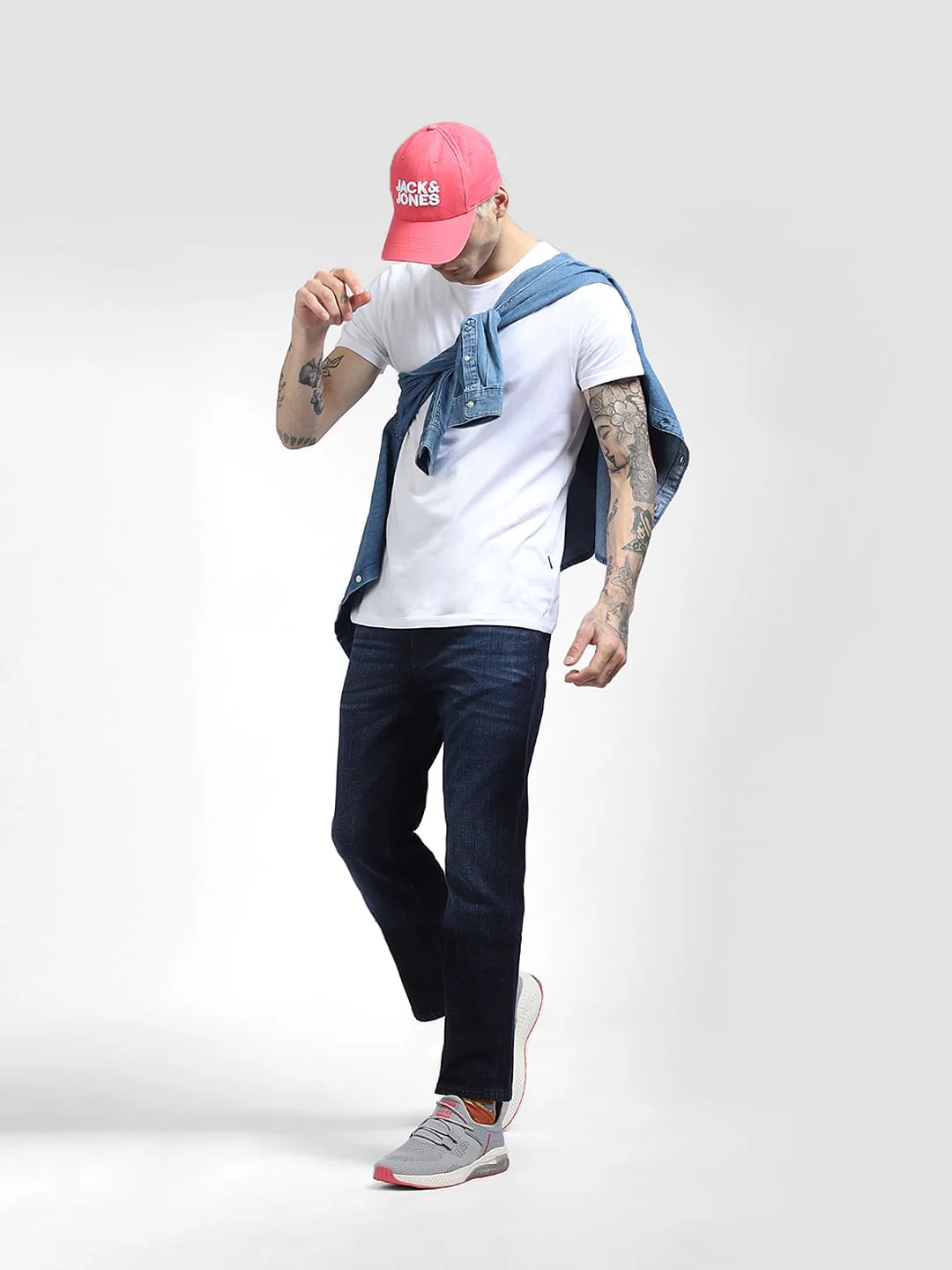 Dark Blue Mid Rise Clark Regular Jeans