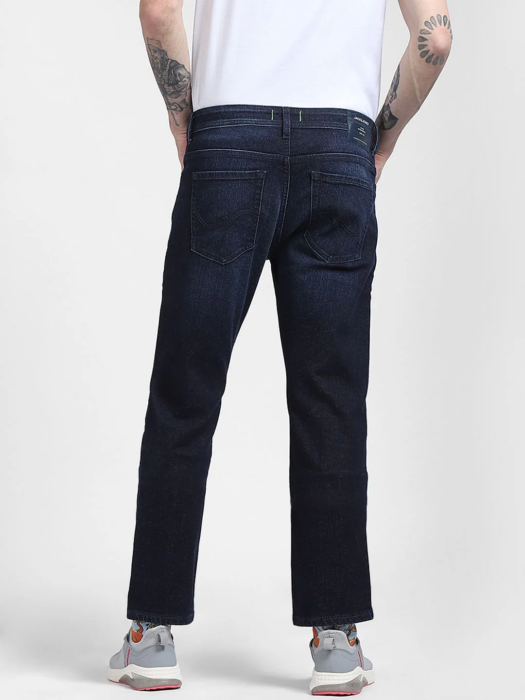 Dark Blue Mid Rise Clark Regular Jeans - Image 4