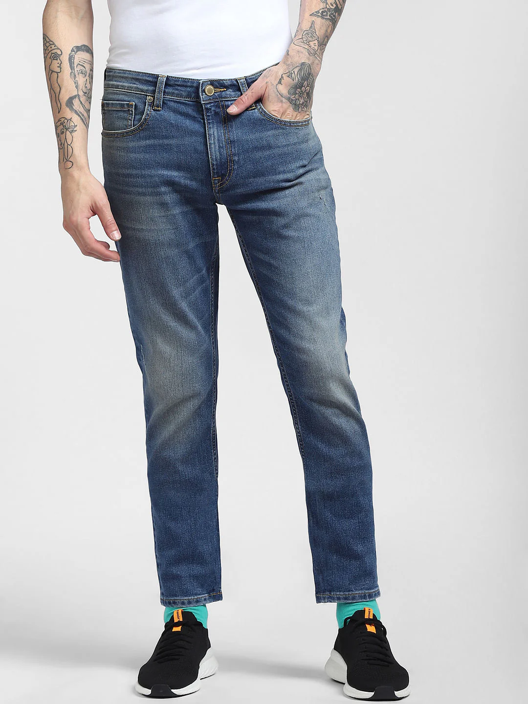 Blue Low Rise Glenn Slim Fit Jeans - Image 2