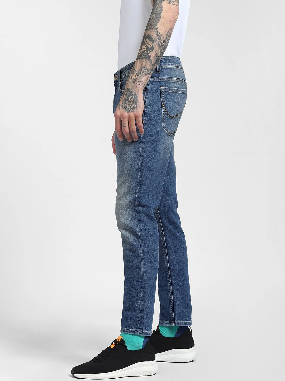 Blue Low Rise Glenn Slim Fit Jeans - Image 3