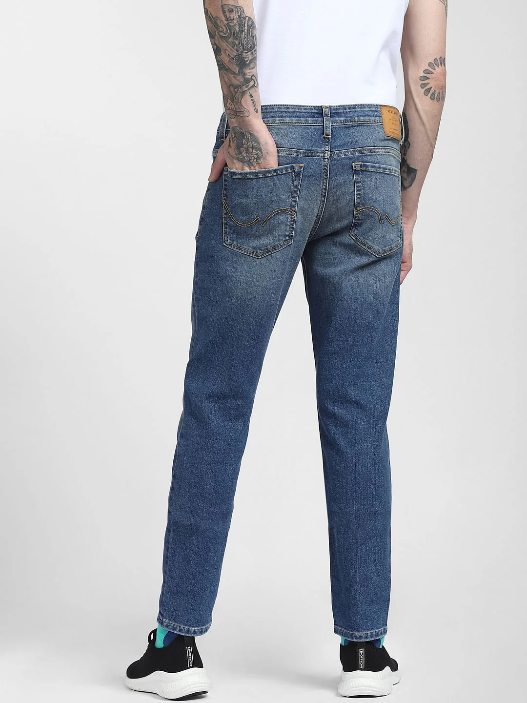Blue Low Rise Glenn Slim Fit Jeans - Image 4
