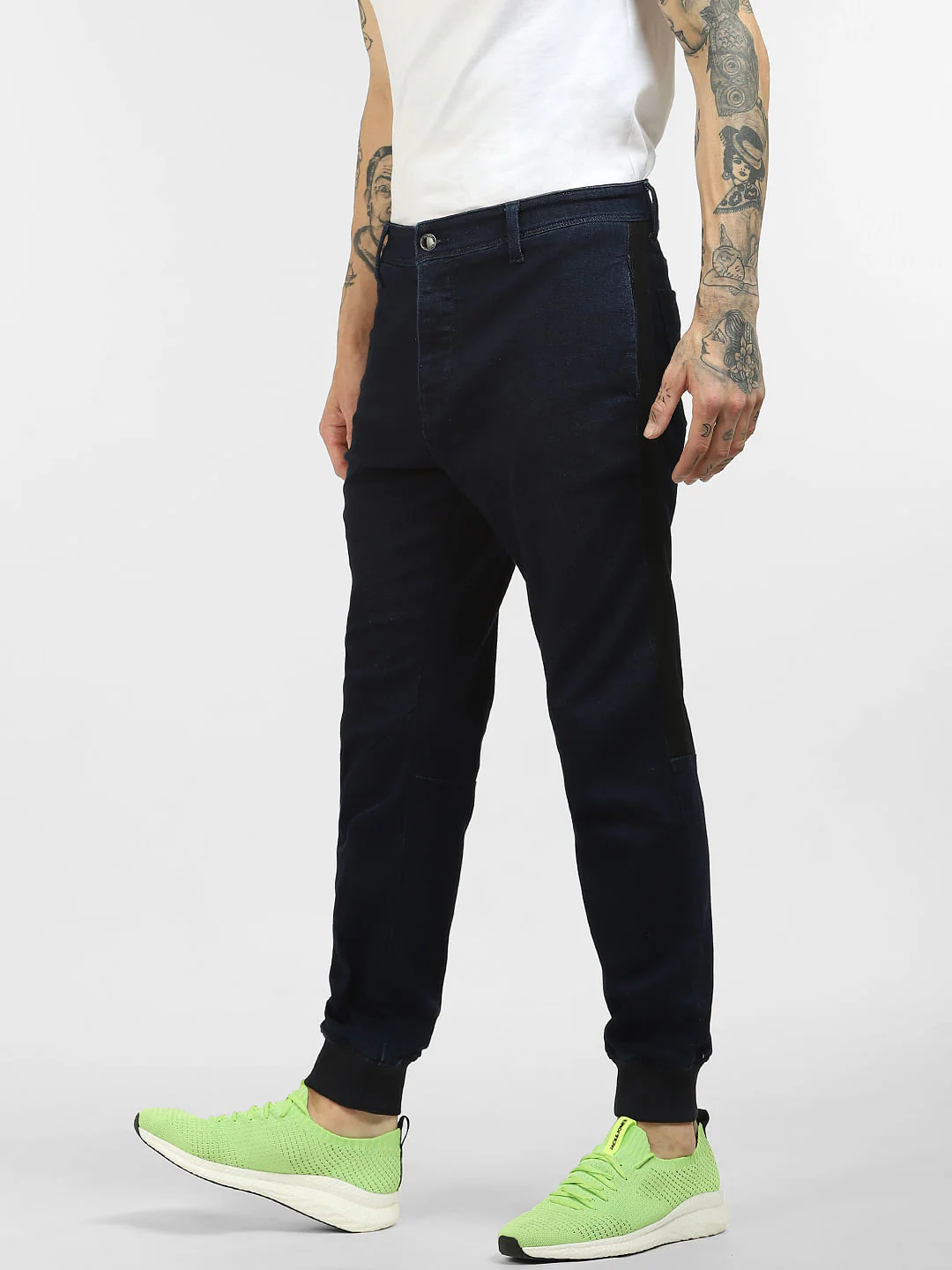 Dark Blue Low Rise Anti-Fit Jeans - Image 3