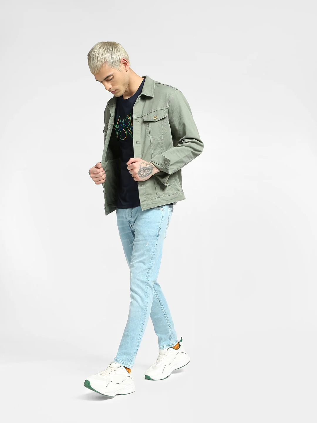 Blue Low Rise Liam Skinny Jeans