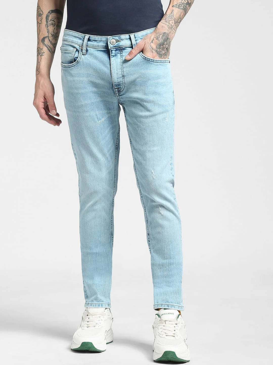 Blue Low Rise Liam Skinny Jeans - Image 2