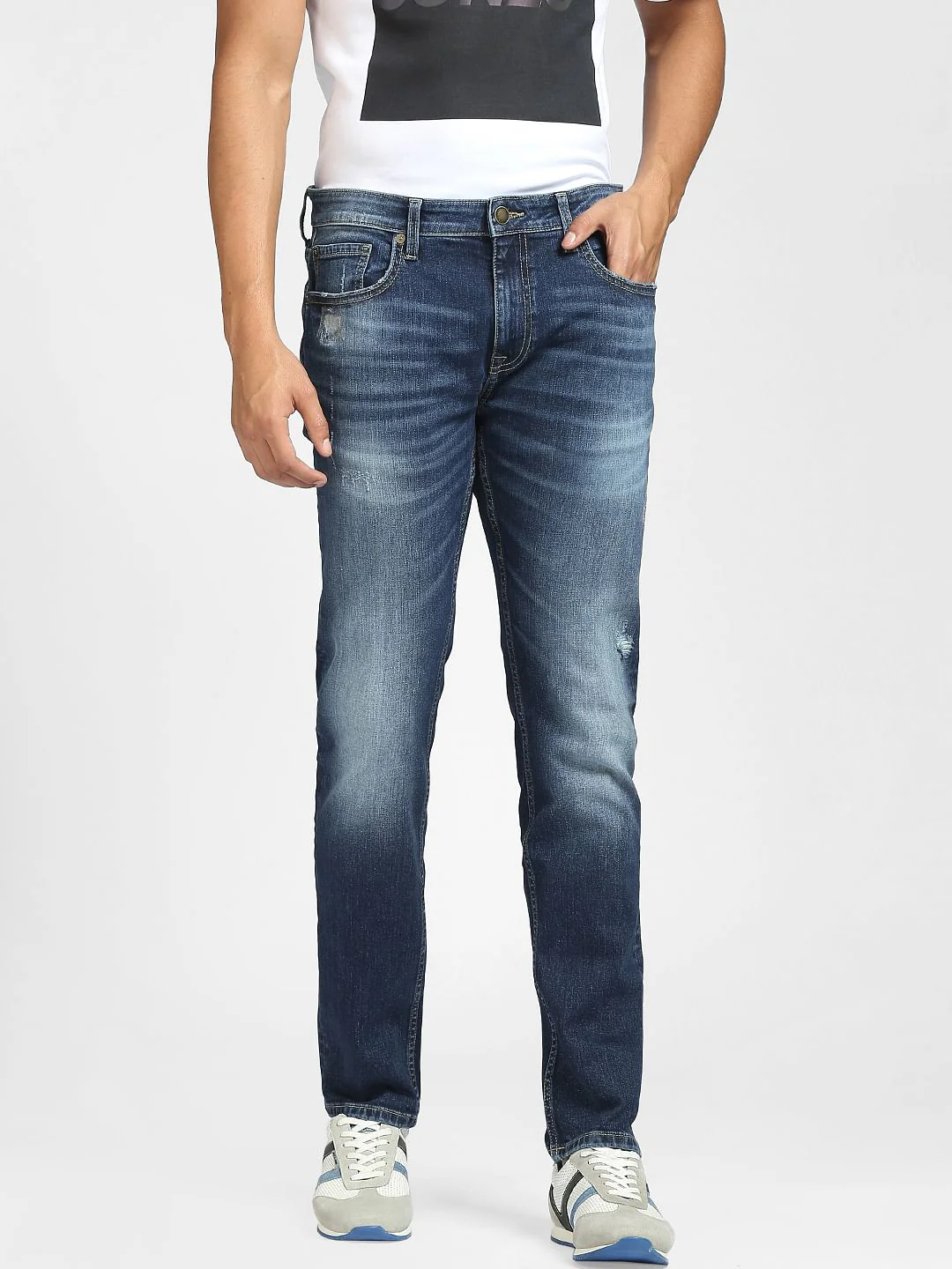 Blue Low Rise Tim Anti Fit Jeans - Image 2