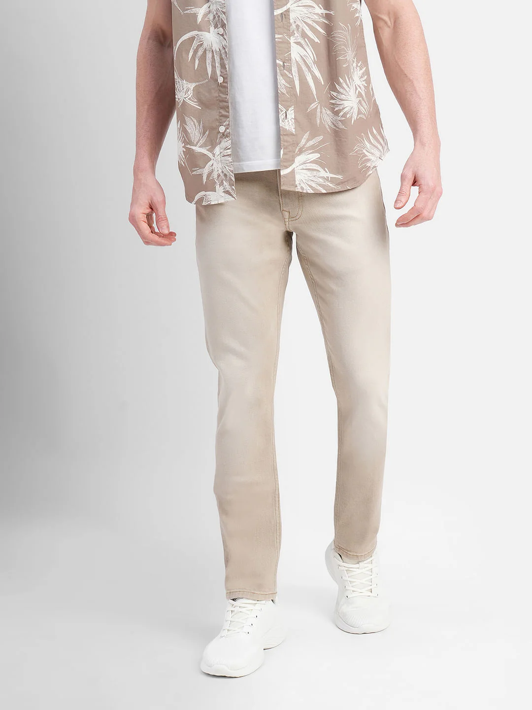Khaki Low Rise Glenn Slim Fit Jeans - Image 2