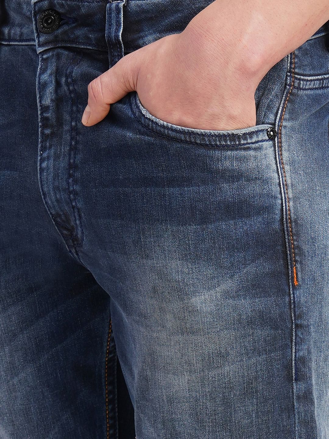 Blue Low Rise Ben Skinny Jeans - Image 5