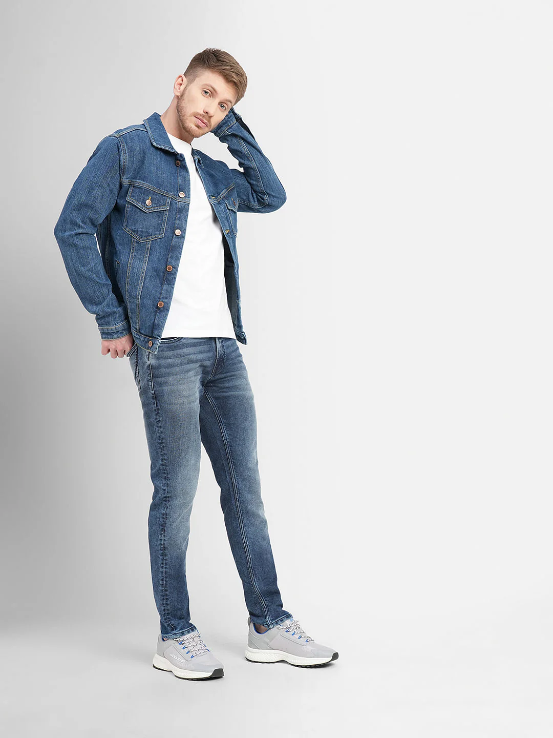 Blue Low Rise Glenn Slim Fit Jeans
