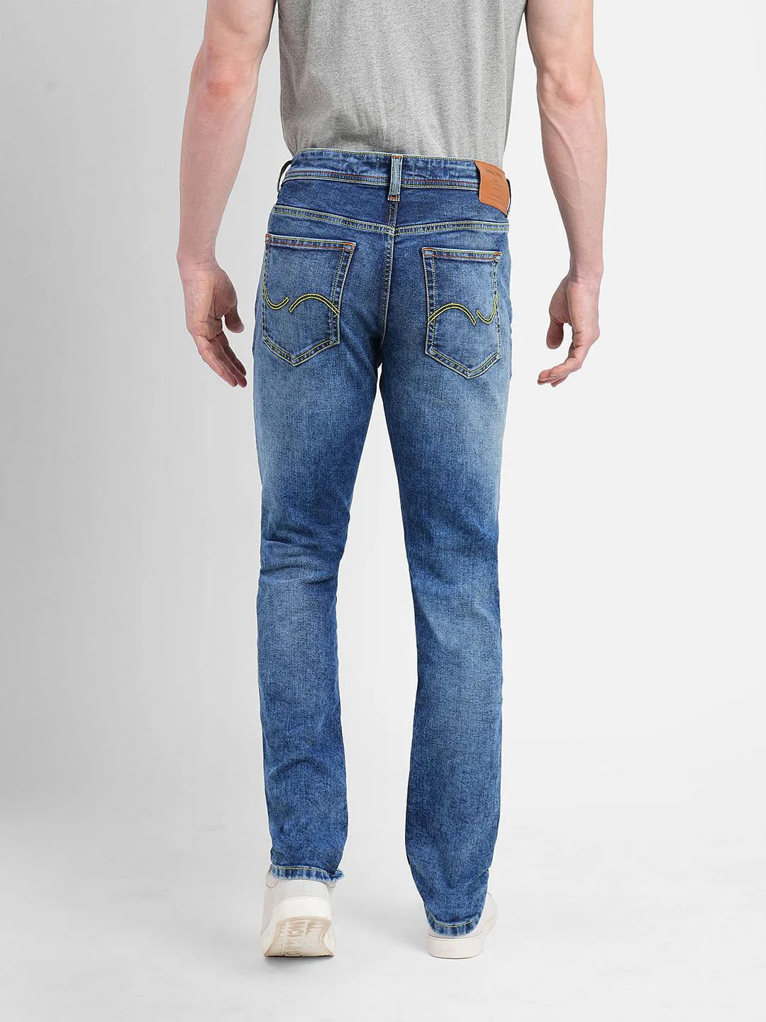 Dark Blue Low Rise Glenn Slim Fit Jeans - Image 4