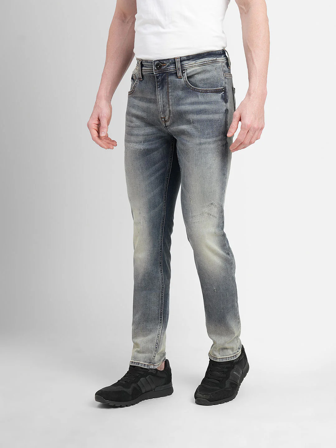Blue Low Rise Ben Skinny Jeans - Image 3