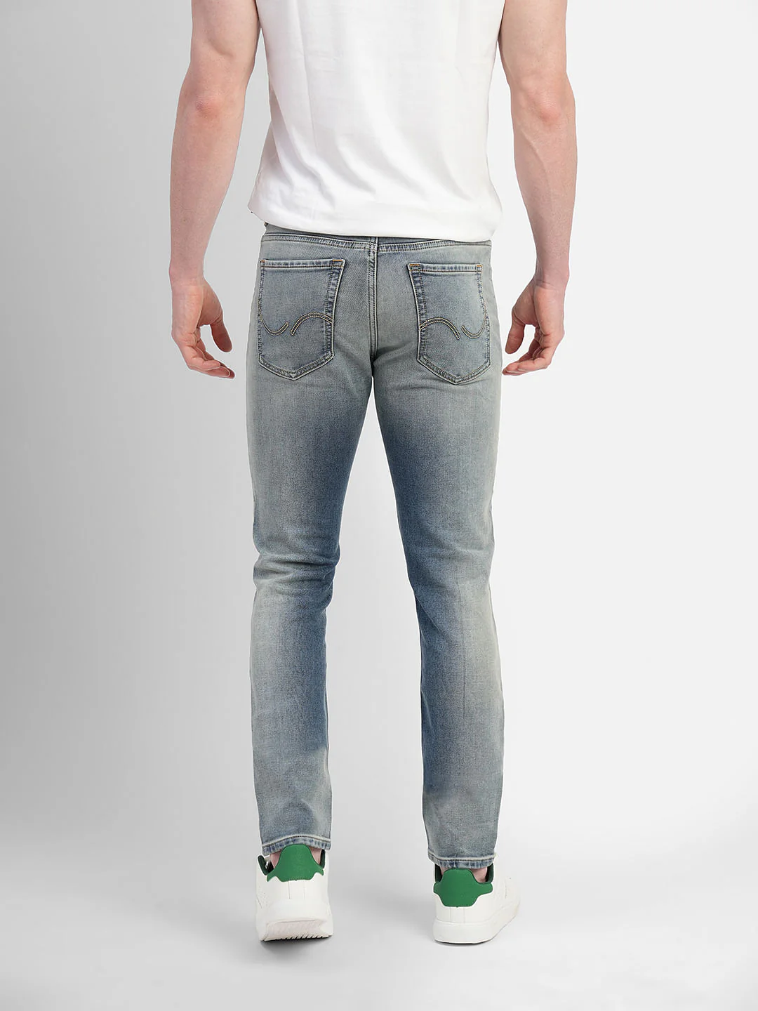 Light Blue Low Rise Washed Glenn Slim Jeans - Image 4