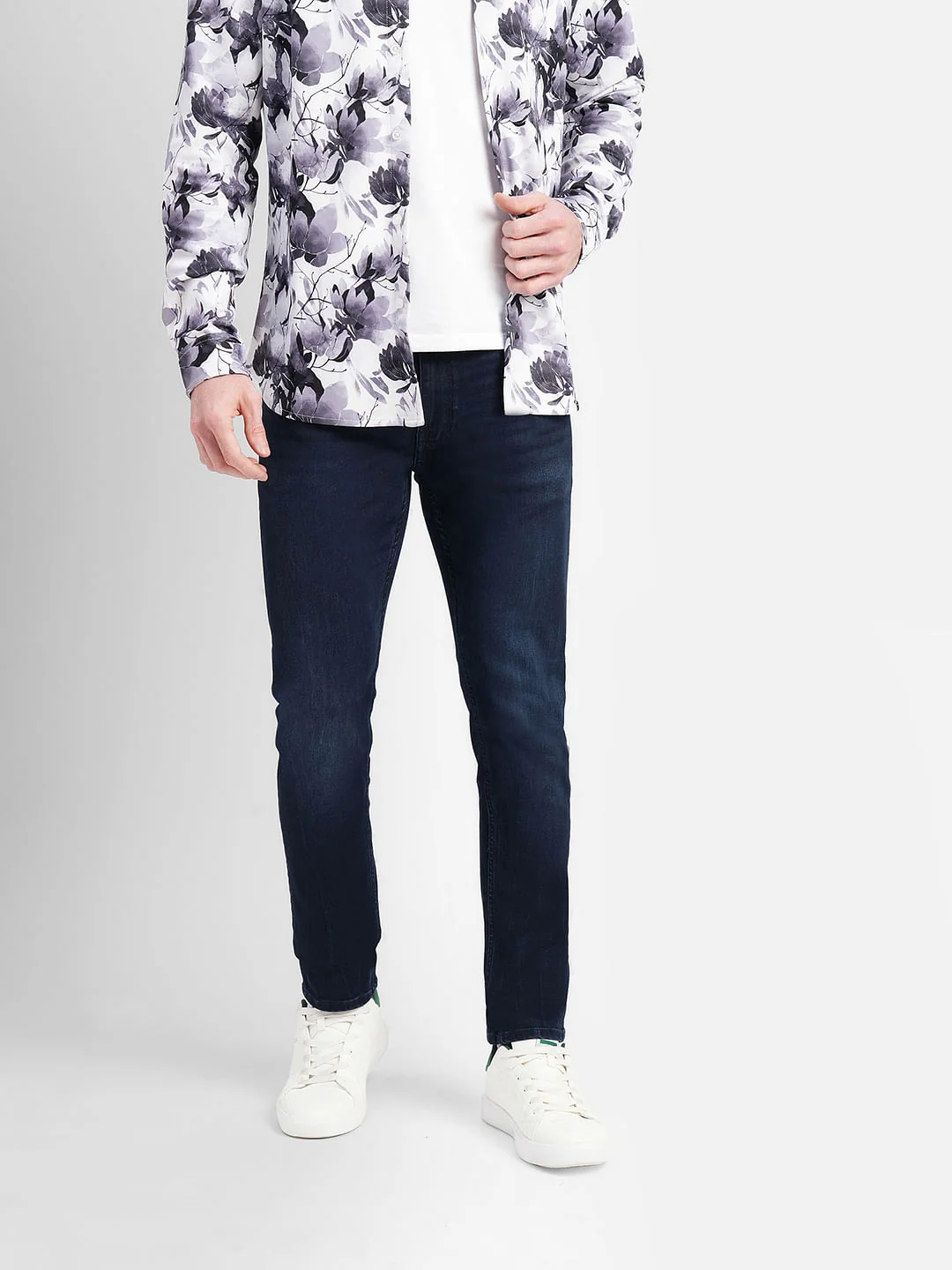 Dark Blue Low Rise Liam Skinny Jeans - Image 2