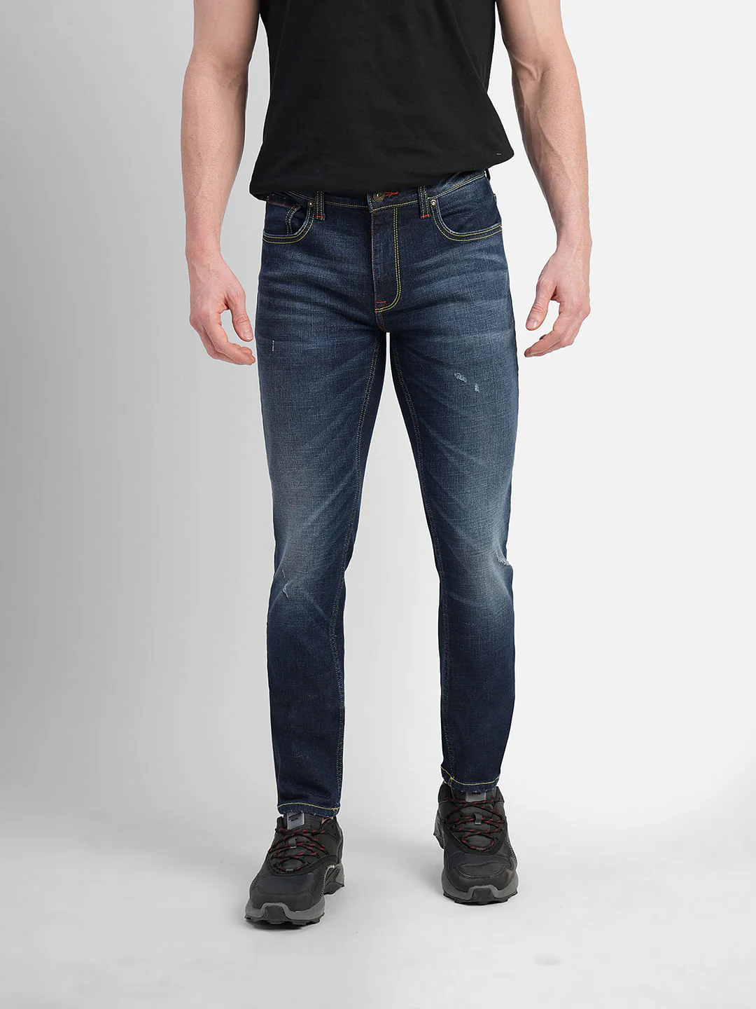 Dark Blue Low Rise Ben Skinny Jeans - Image 2