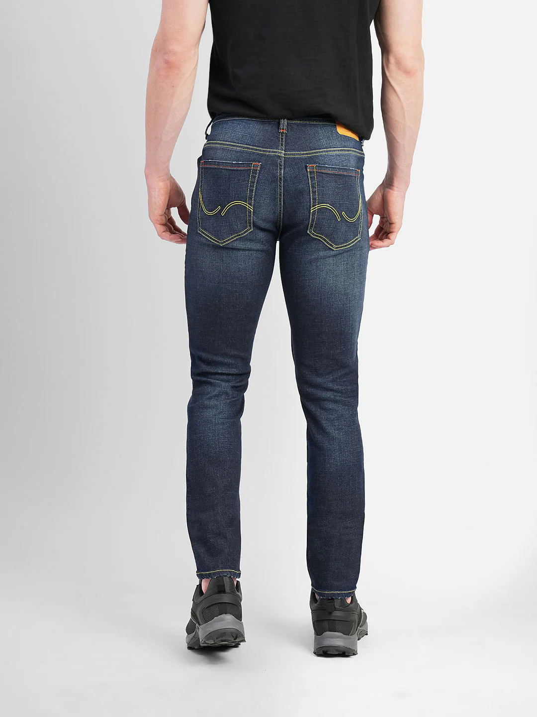Dark Blue Low Rise Ben Skinny Jeans - Image 4
