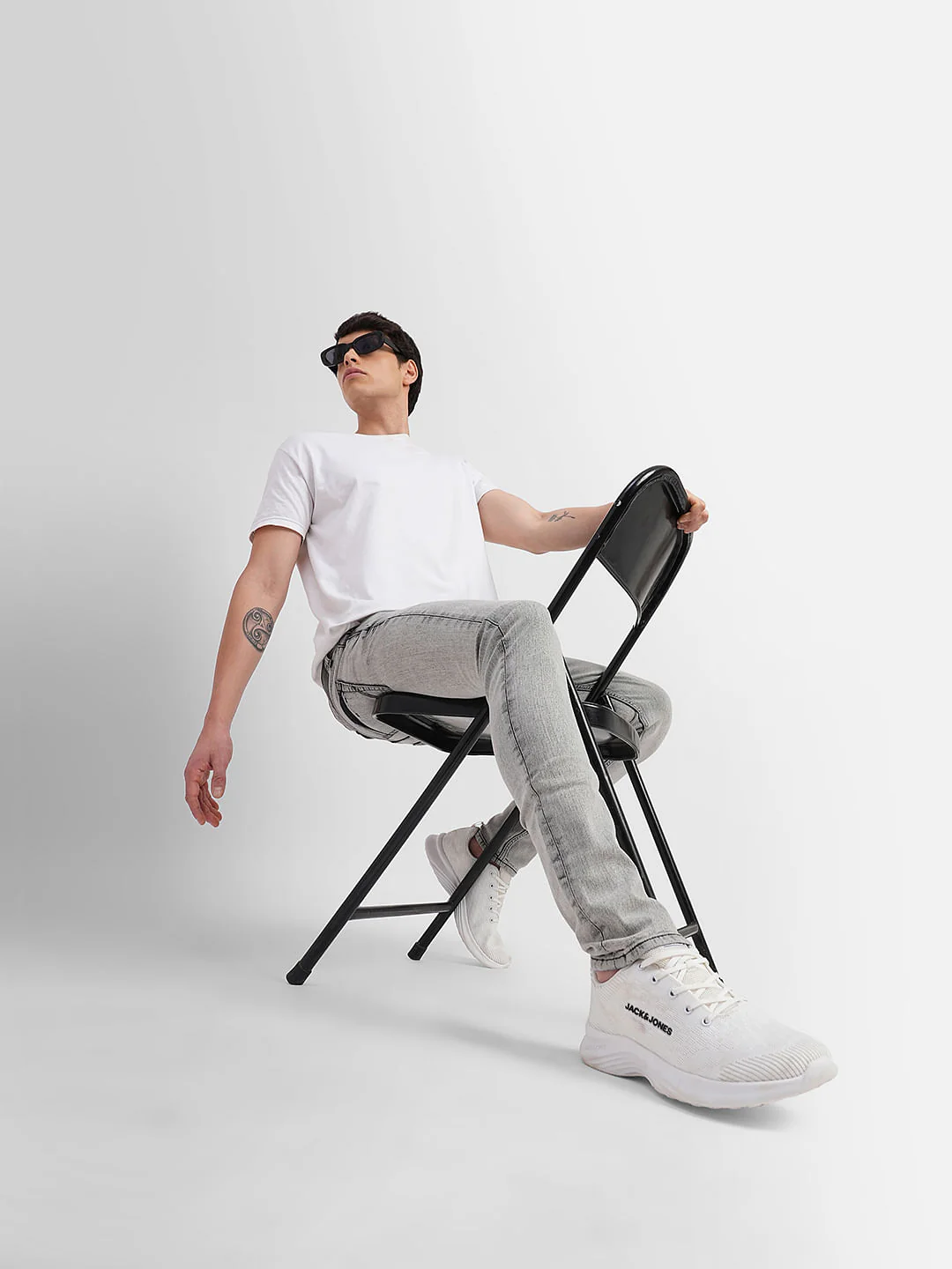 Grey Low Rise Liam Super Skinny Jeans