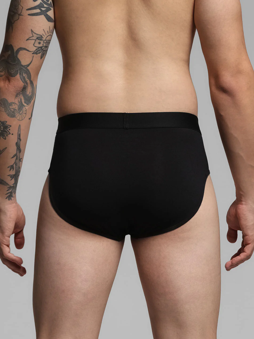 Black Cotton Modal Briefs - Image 3