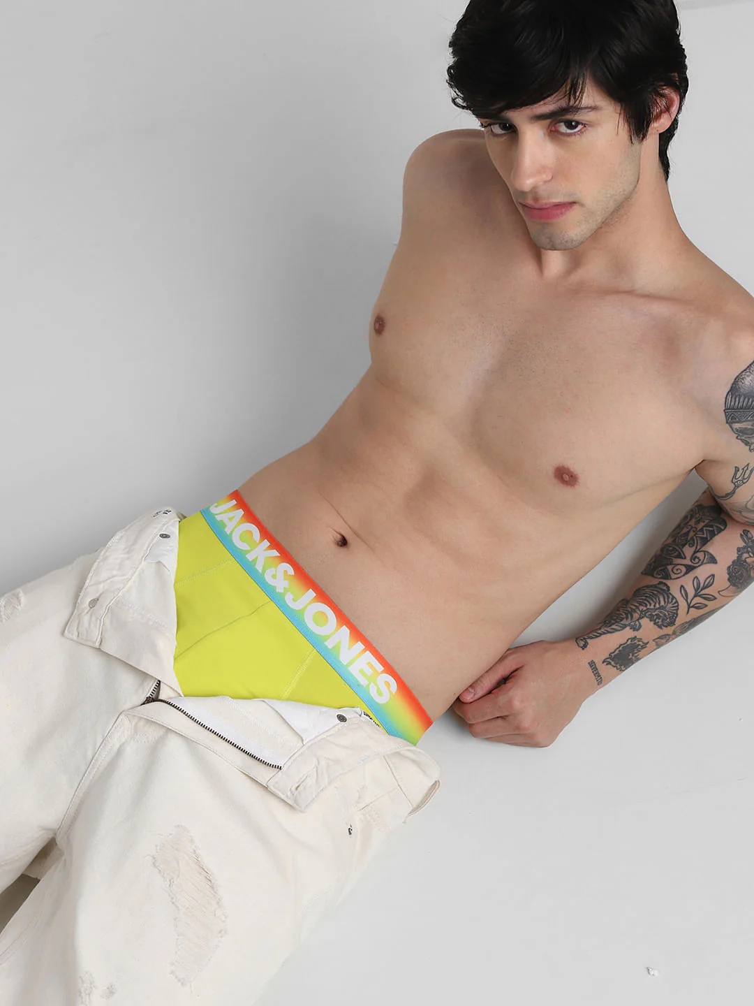 Yellow Logo Print Briefs - Image 5