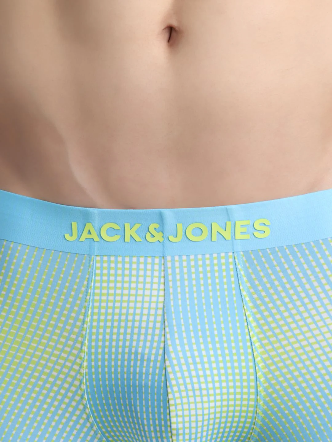 Lime Yellow Printed Trunks - Image 4