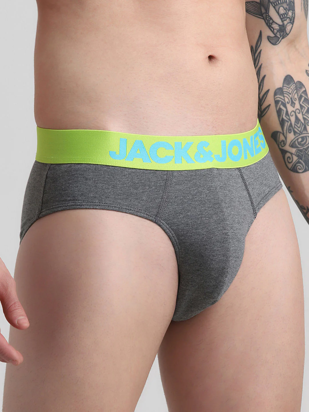 Pack Of 2 Black & Grey Logo Print Briefs - Image 6