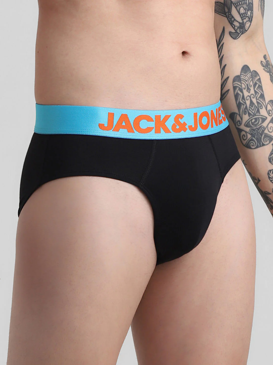 Pack Of 2 Blue & Black Logo Print Briefs - Image 6