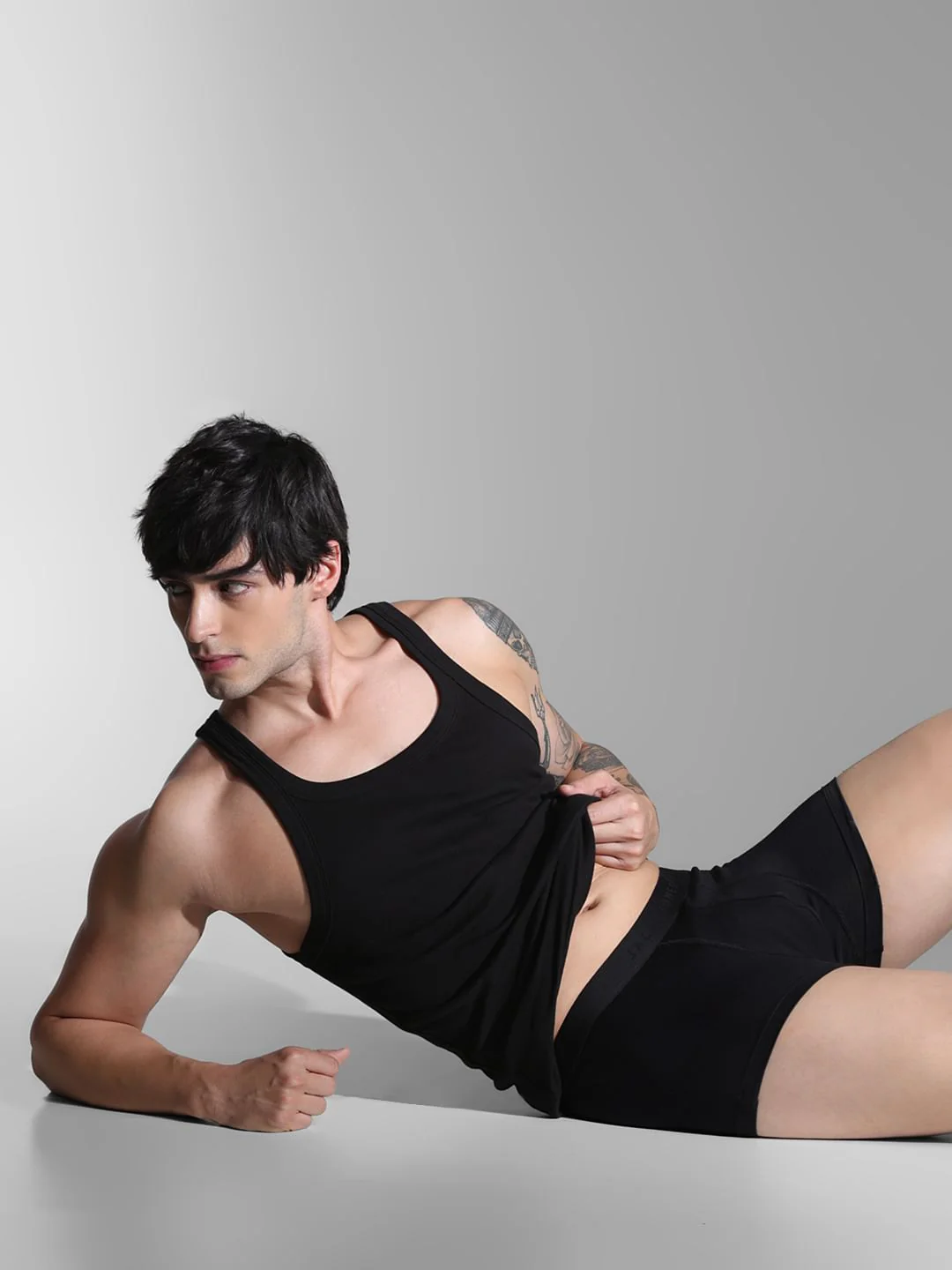 Black Cotton Modal Trunks - Image 5