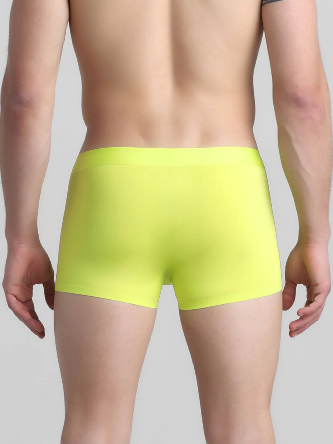 Lime Yellow Knitted Trunks - Image 3