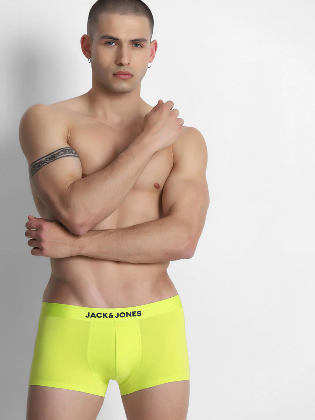 Lime Yellow Knitted Trunks - Image 5