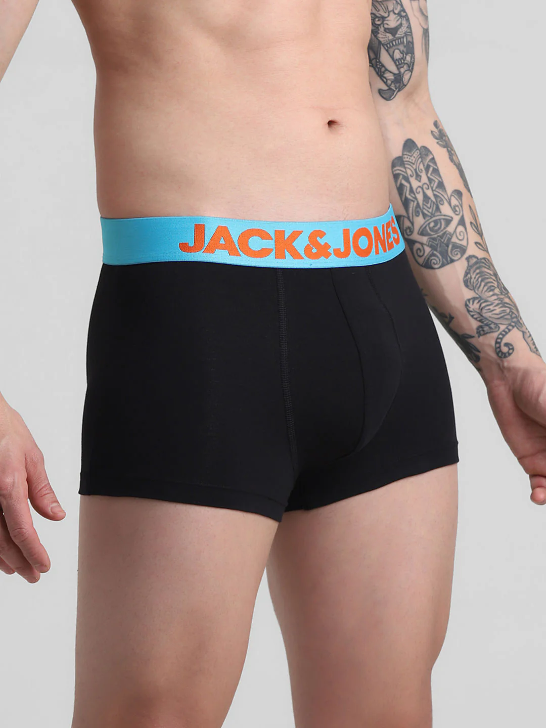 Pack Of 2 Blue & Black Logo Print Trunks - Image 4