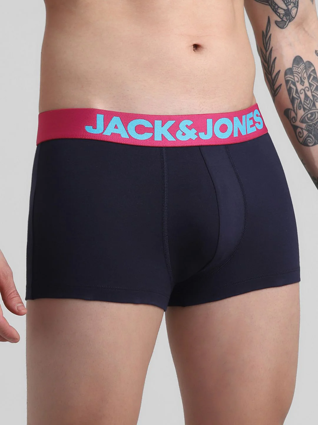Pack Of 2 Blue & Black Logo Print Trunks - Image 6