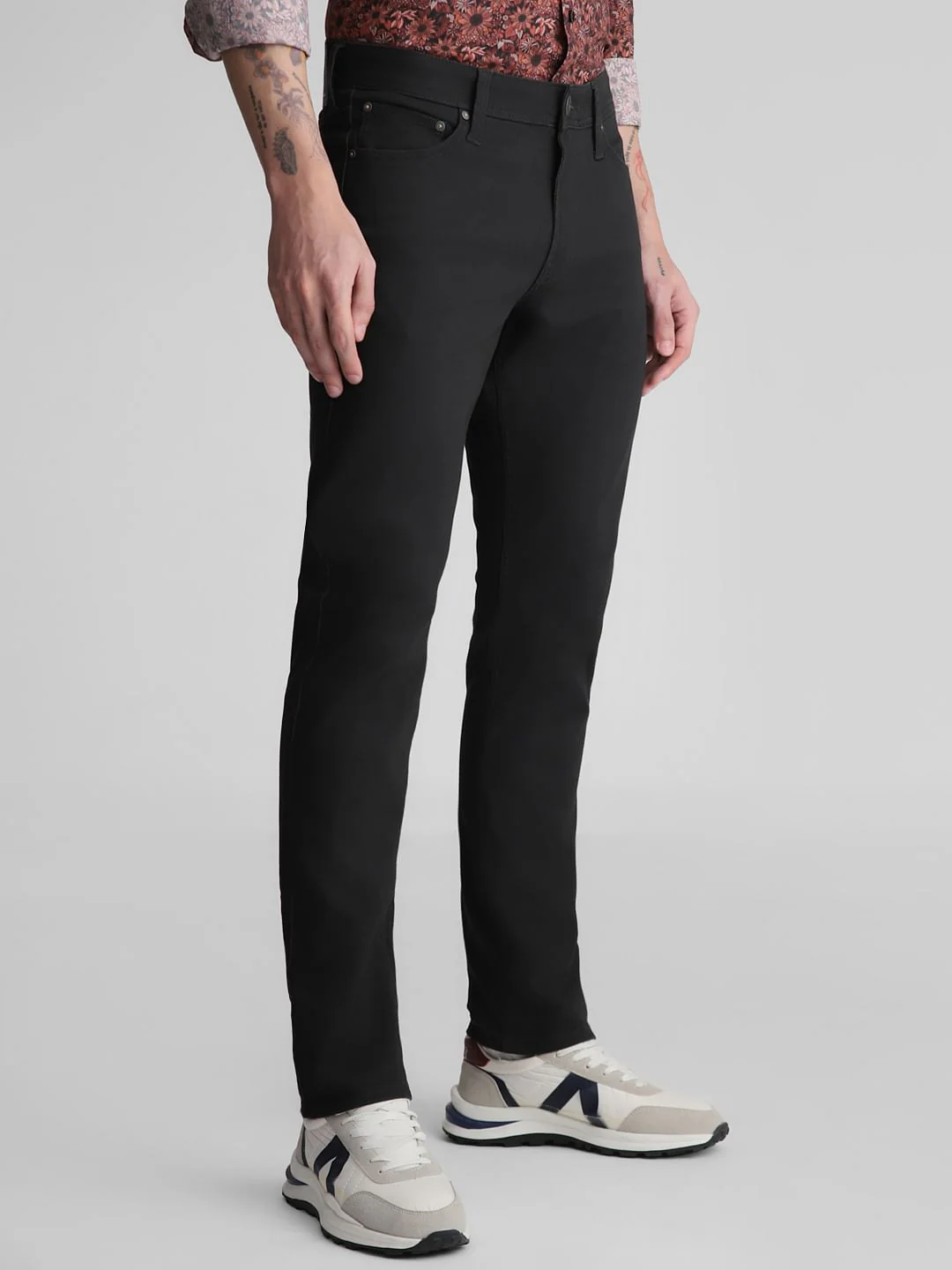 Black Low Rise Glenn Slim Fit Jeans - Image 2