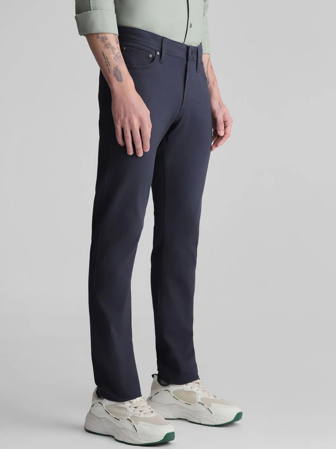 Navy Blue Low Rise Glenn Slim Fit Jeans - Image 2
