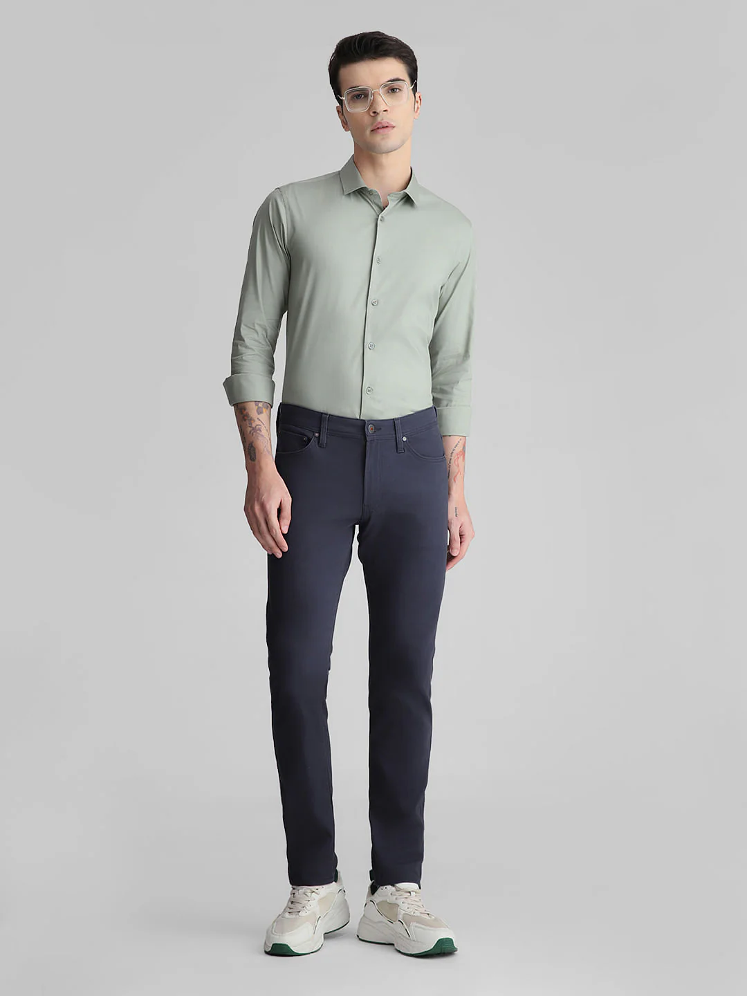 Navy Blue Low Rise Glenn Slim Fit Jeans - Image 5