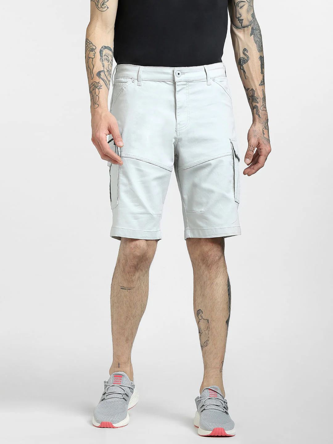 Grey Cargo Shorts - Image 2