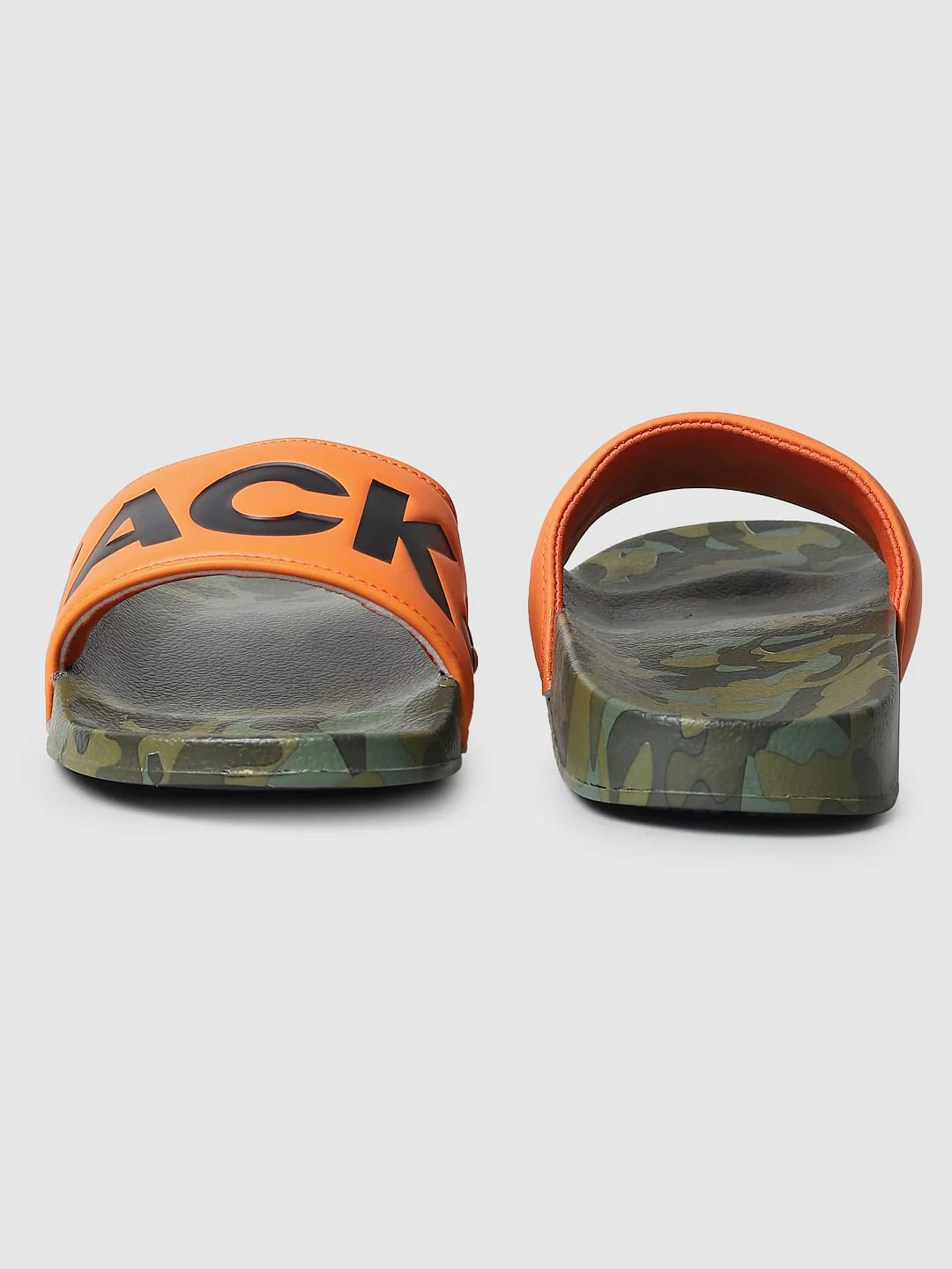 Orange Camo Print Sliders - Image 8