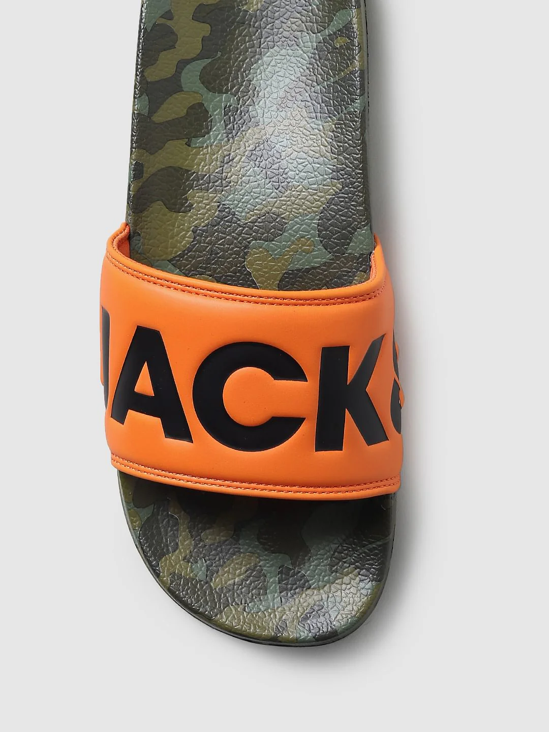 Orange Camo Print Sliders - Image 9