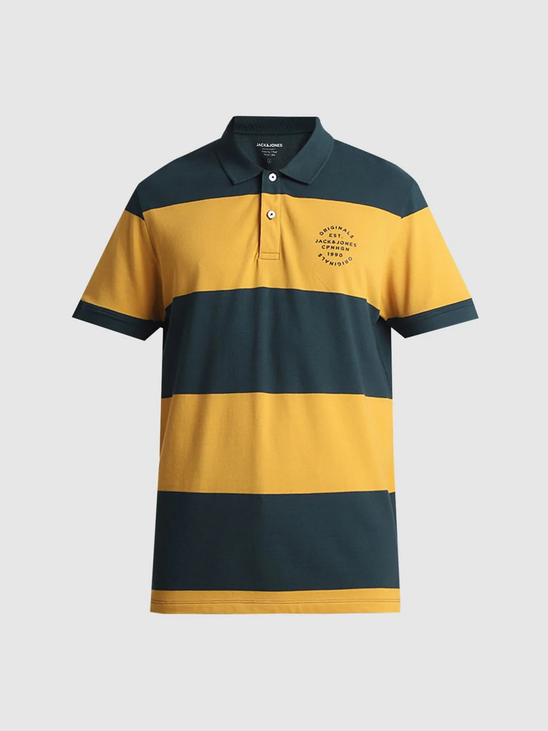 Green Colourblocked Polo T-shirt - Image 7