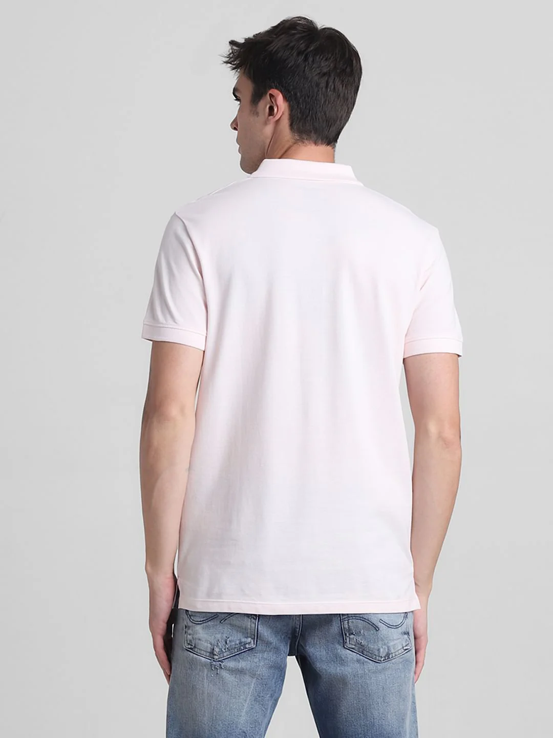 Pink Cotton Polo T-shirt - Image 4