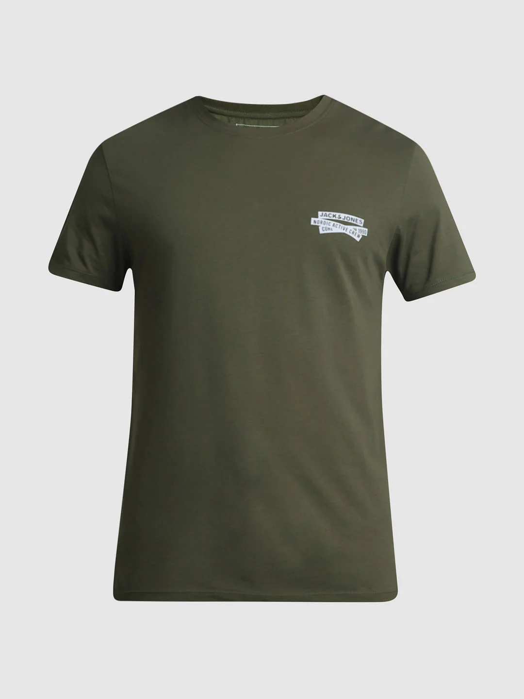 Green Cotton Crew Neck T-shirt - Image 7
