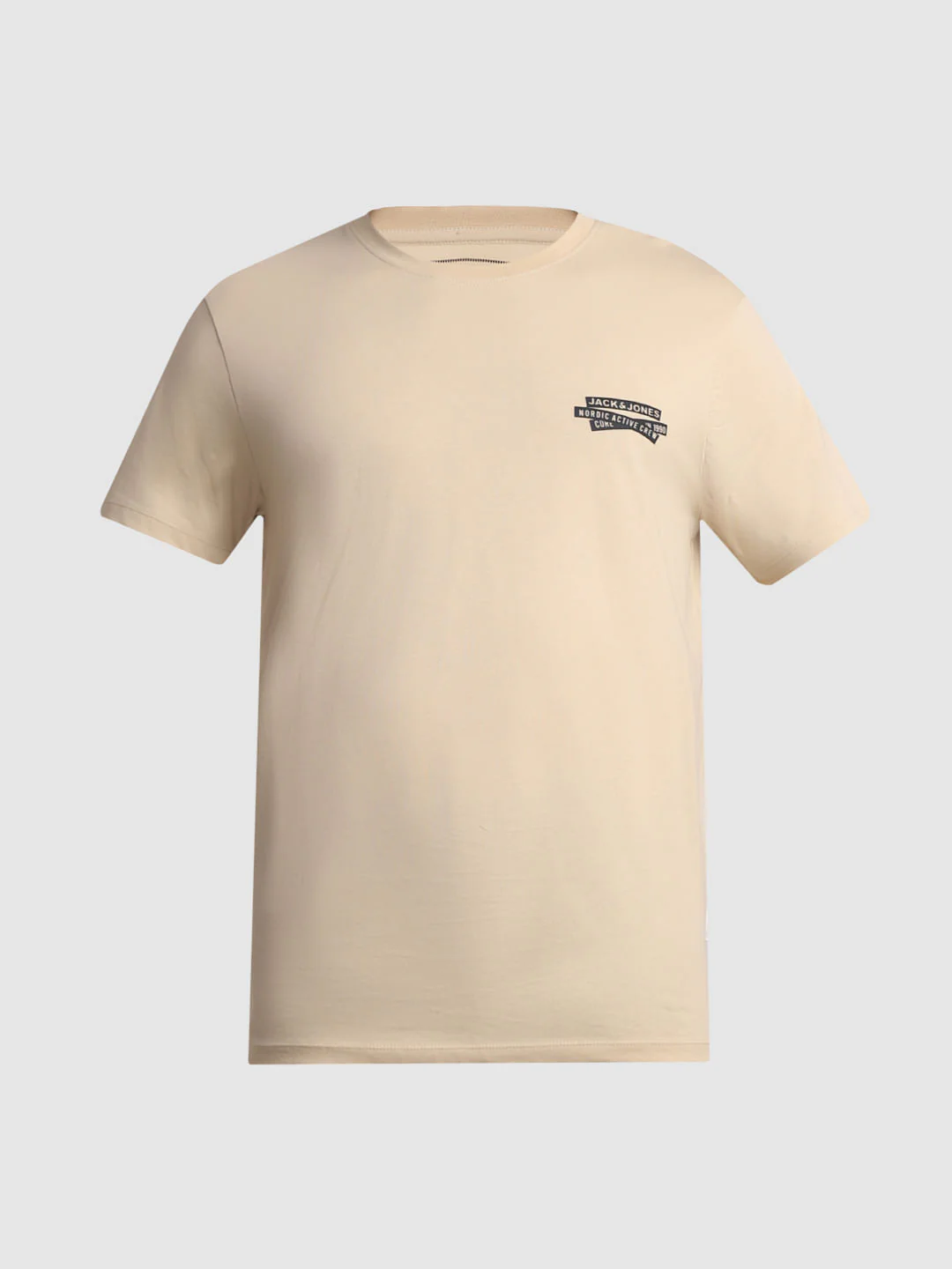 Light Brown Crew Neck T-shirt - Image 7