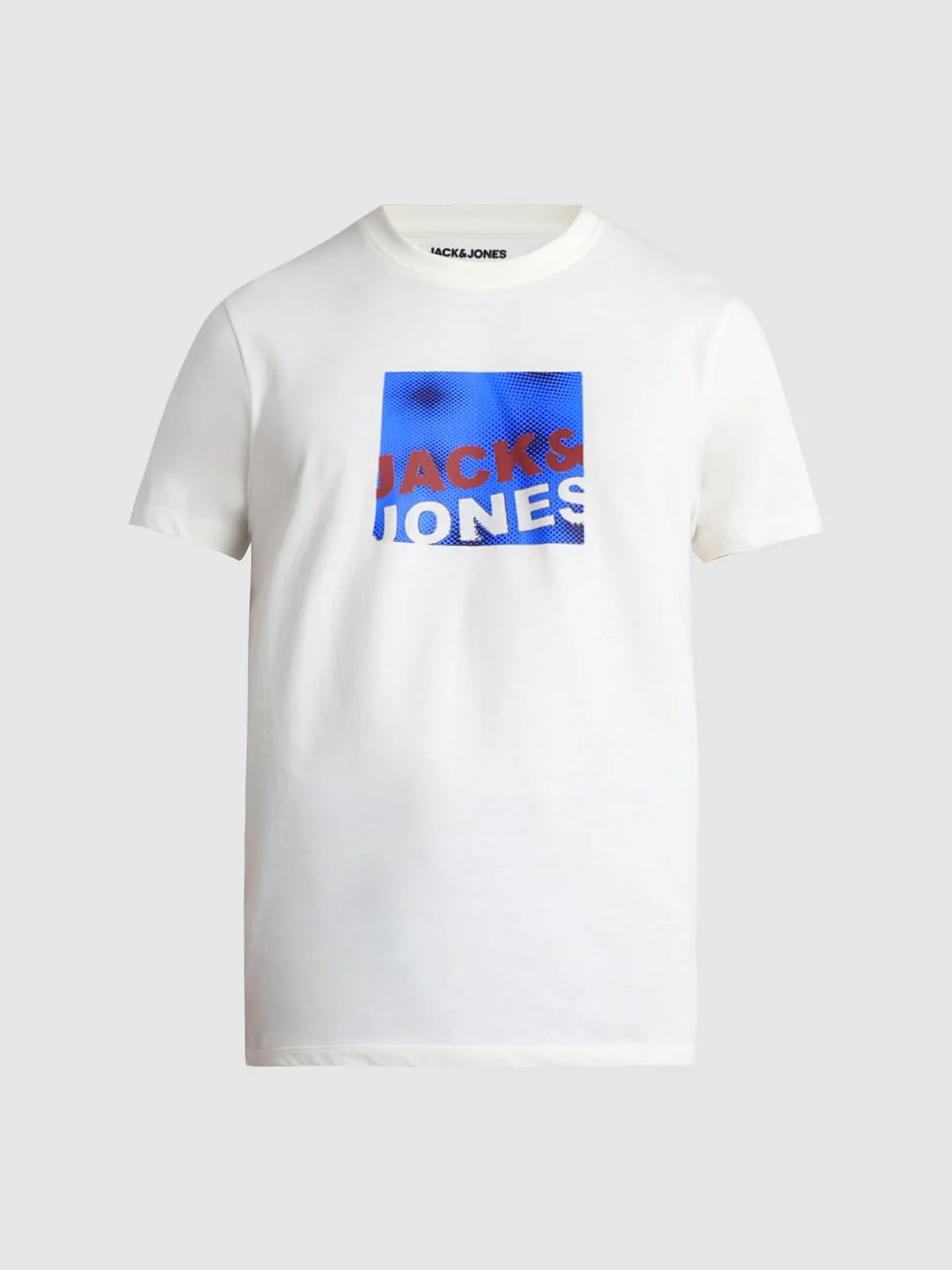 White Logo Print Crew Neck T-shirt - Image 7