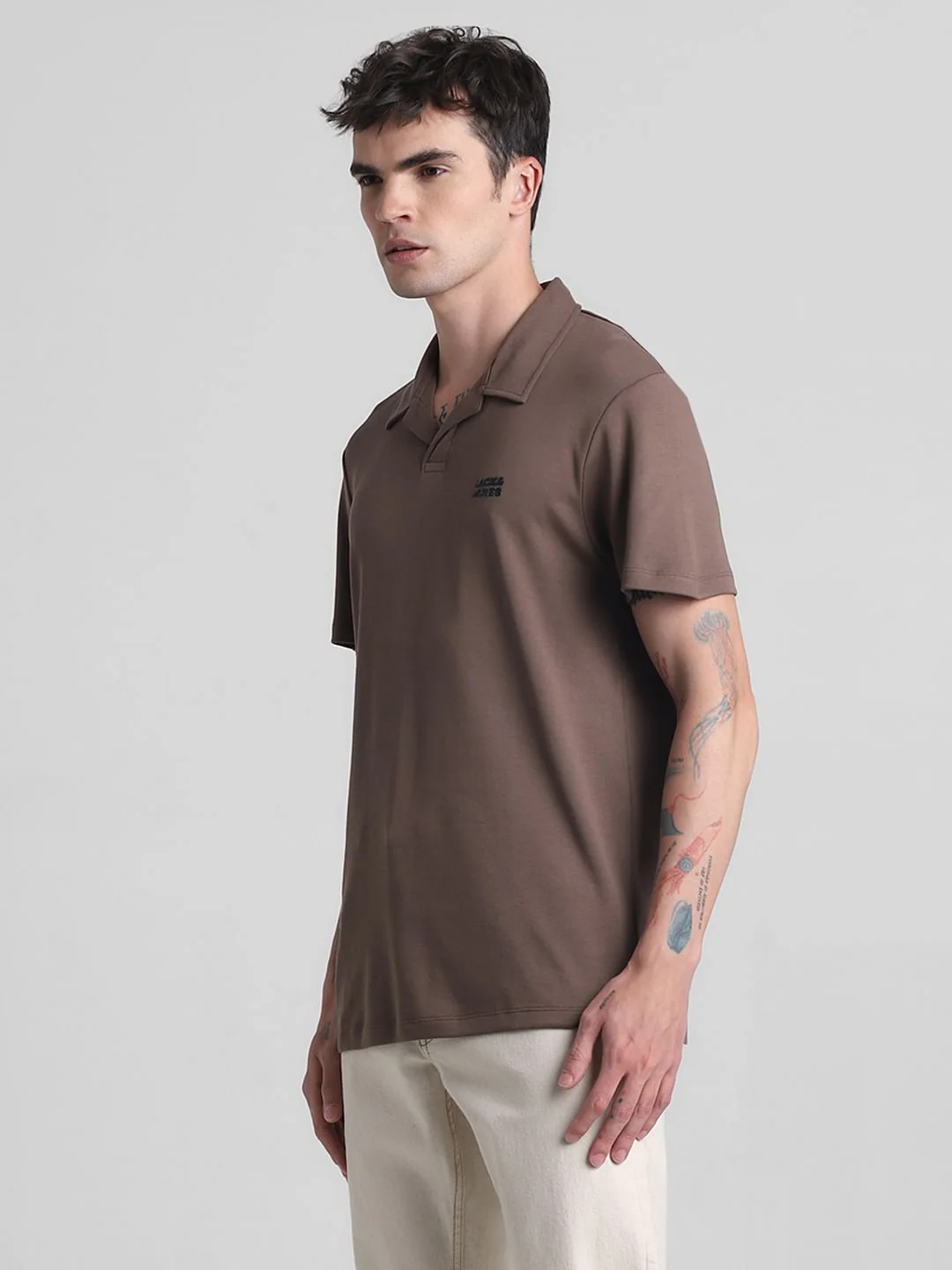 Chocolate Brown Polo T-shirt - Image 3