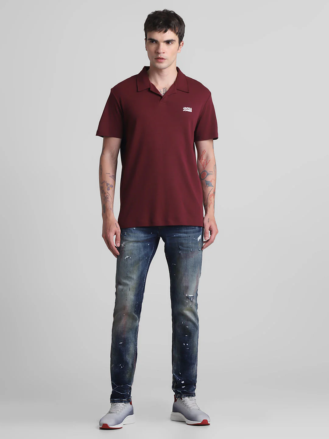 Maroon Polo T-shirt - Image 6