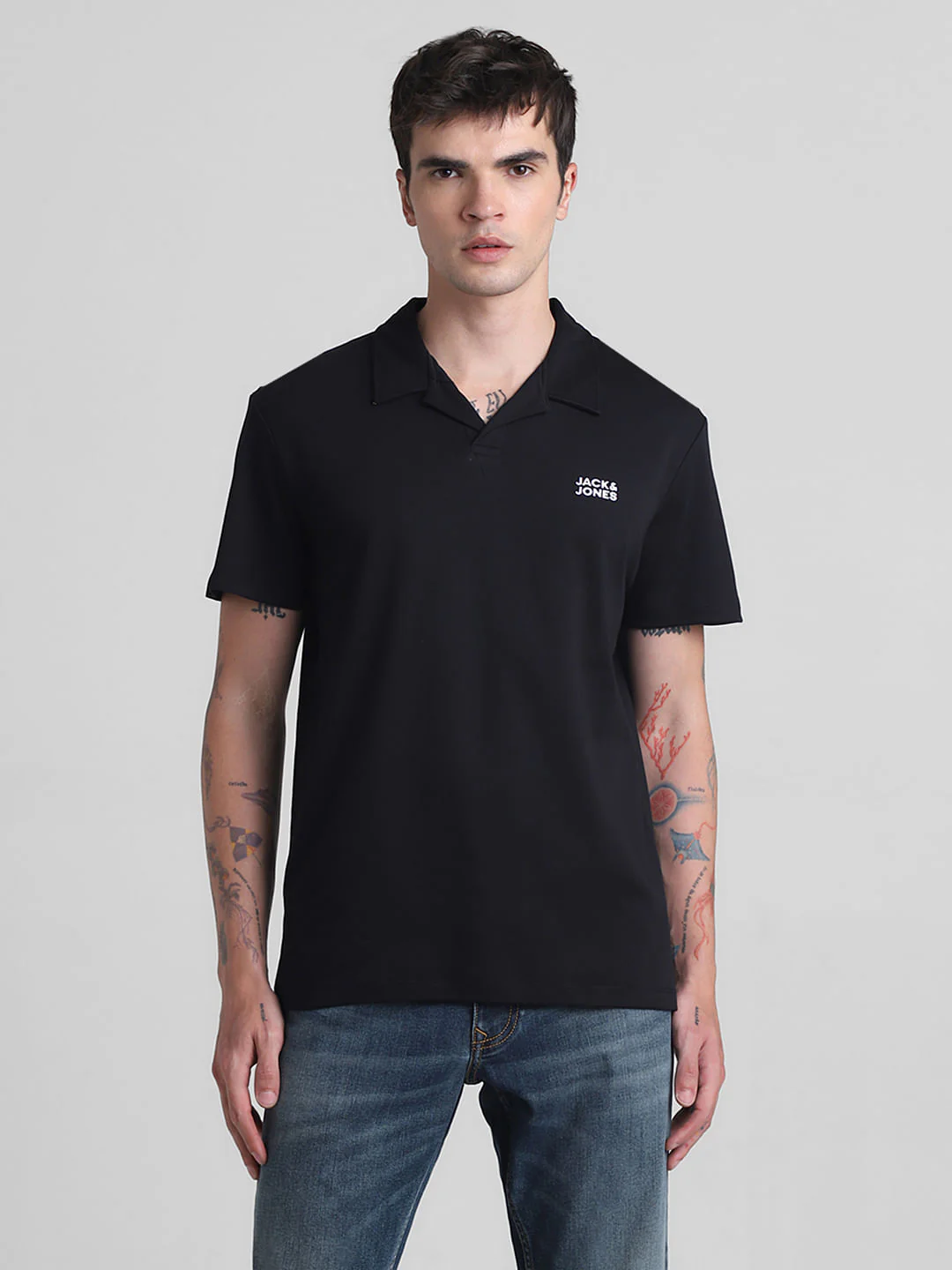Jet Black Polo T-shirt - Image 2