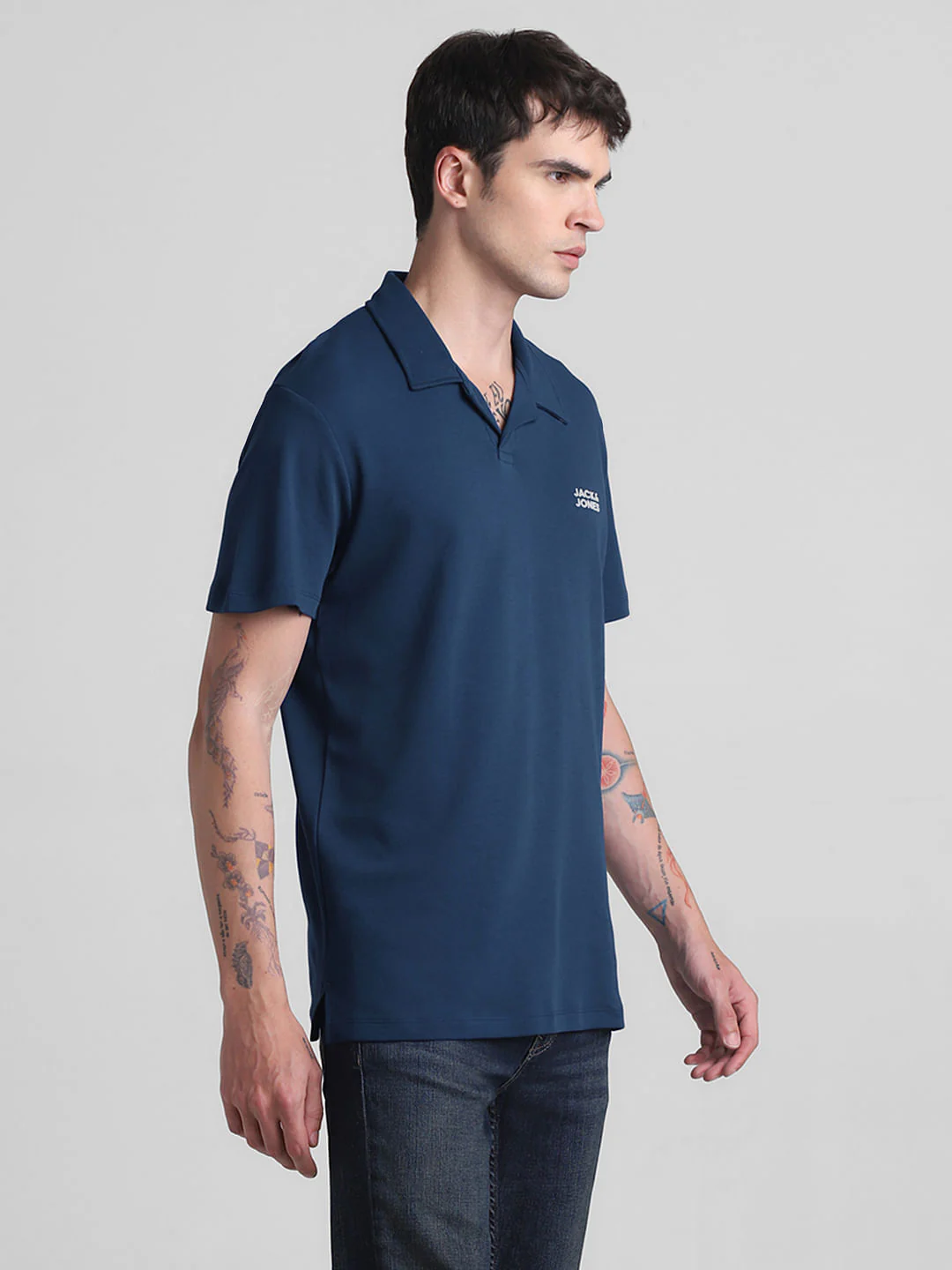 Dark Blue Polo T-shirt - Image 3