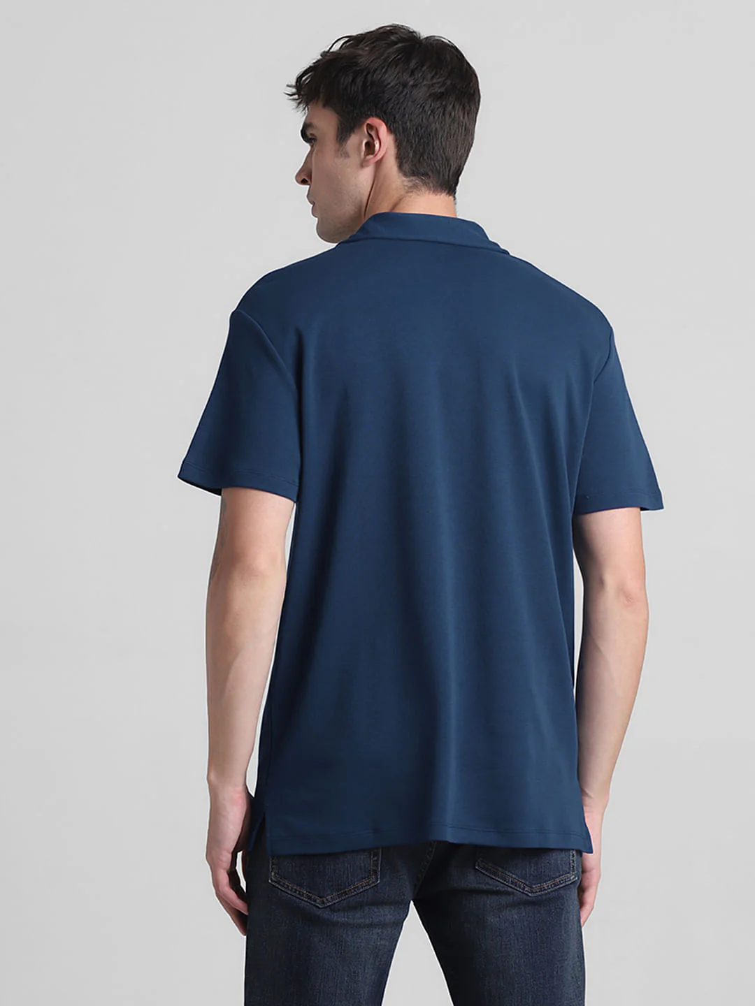 Dark Blue Polo T-shirt - Image 4