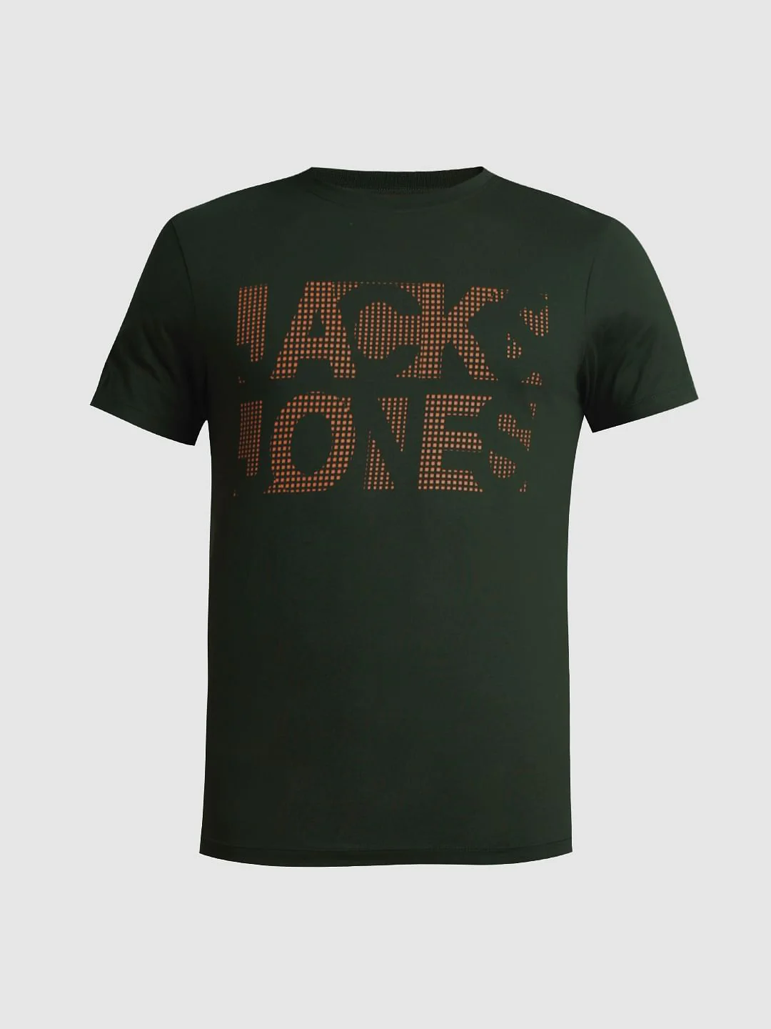 Green Logo Print Crew Neck T-shirt - Image 7
