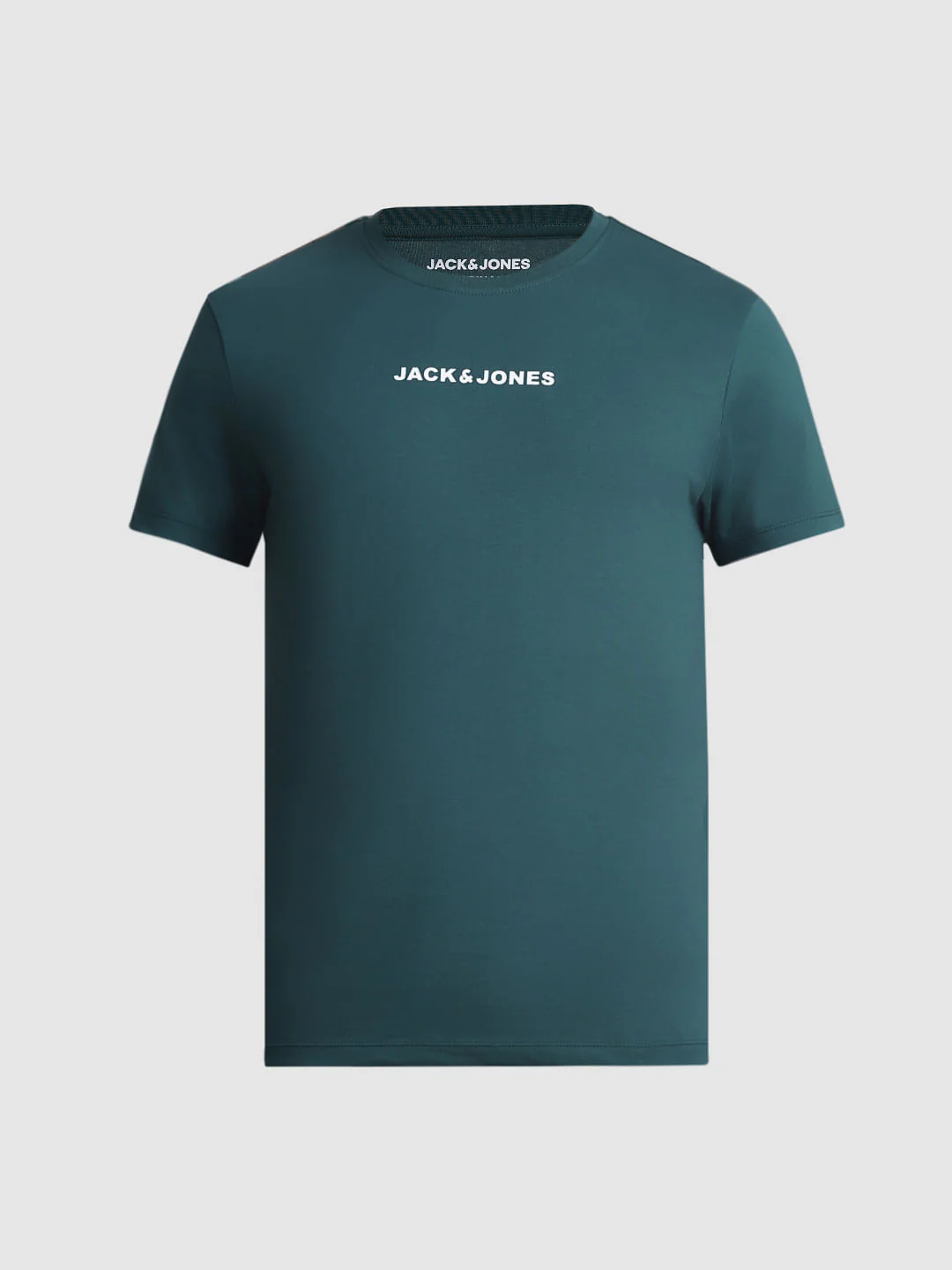 Green Logo Print Crew Neck T-shirt - Image 7
